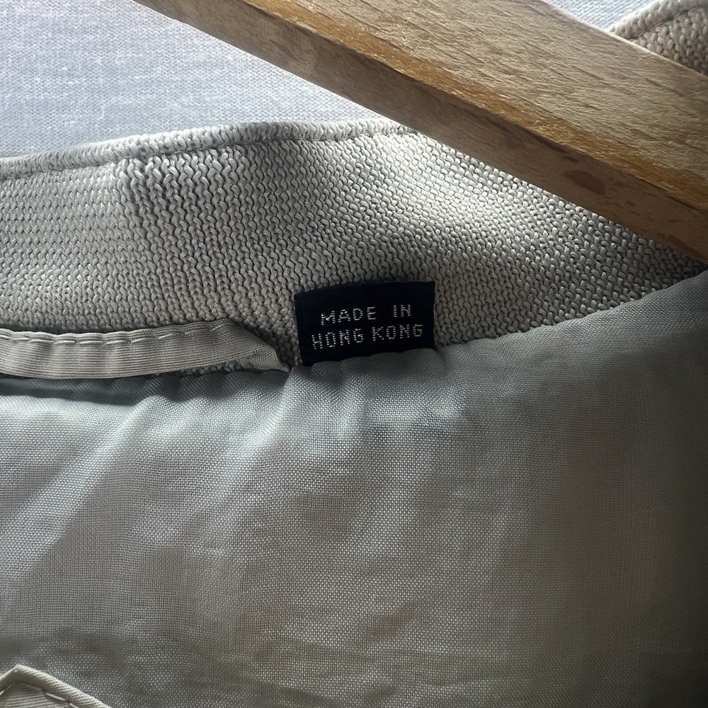 Vintage Members Only Tan Windbreaker Jacket Made in Korea 90s Mens 46 - Picture 6 of 8